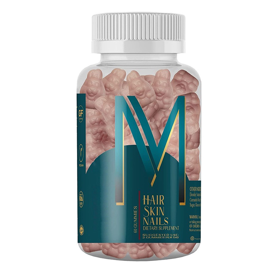 M Косата на косата нокти Диетична добавка Gummies Nature's Multivitamin за жива коса, светеща кожа силни нокти