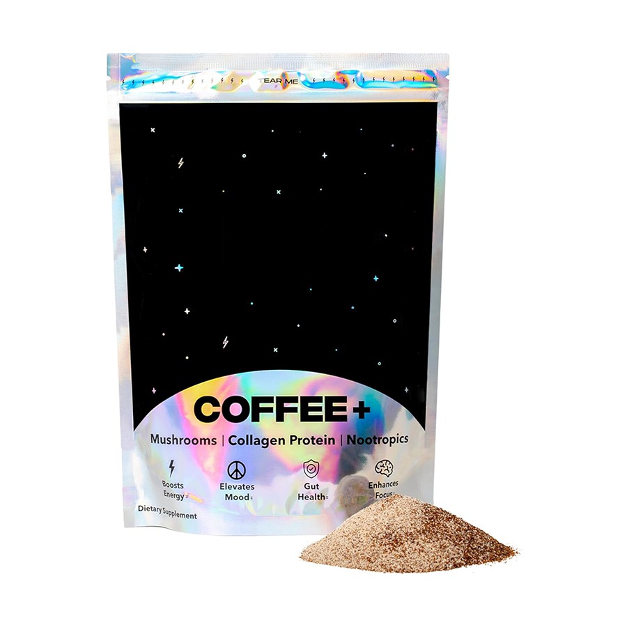 Пълна с хранителни вещества смес от гъбено кафе