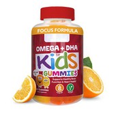 Фокус формула Omega Dha Kids Gummies Delicious, мозъчно усилване на храненето за щастливи, здрави малки умове